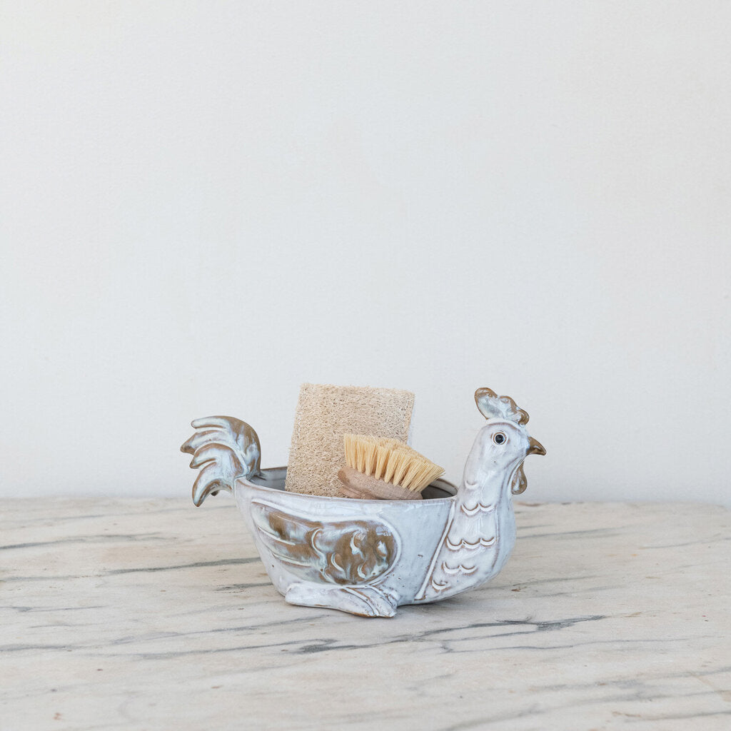 HEN SHAPED SPONGE/SOAP HOLDER