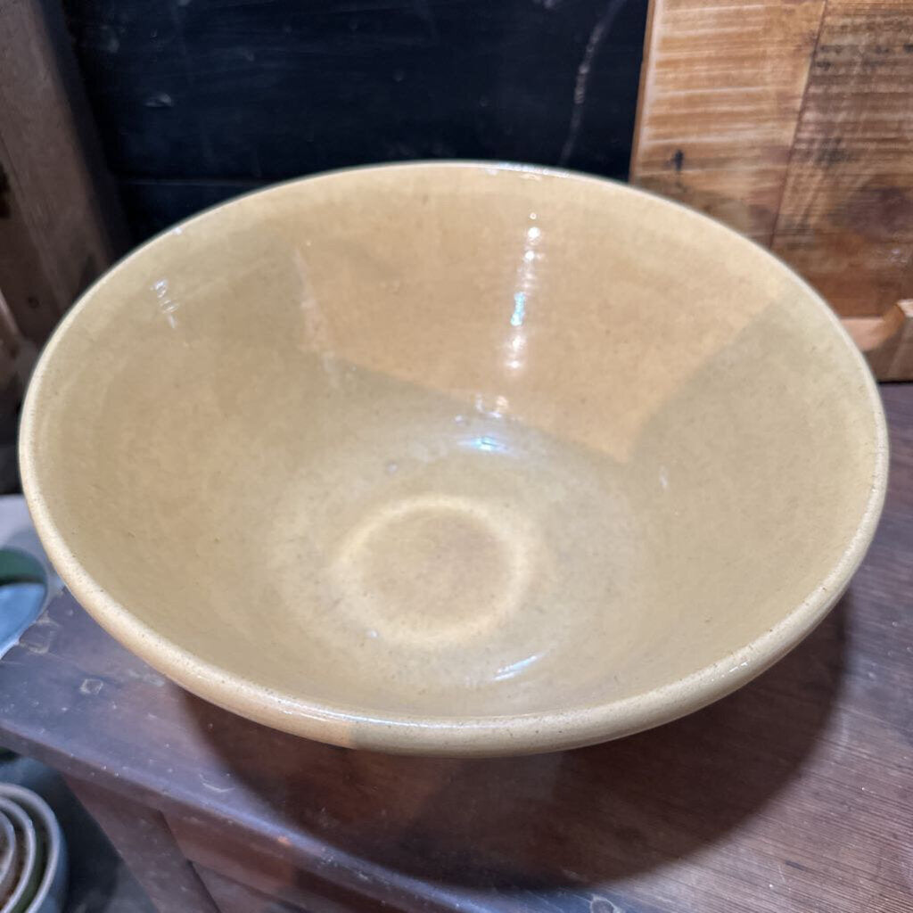 YELLOW WARE BOWL WITH STRIPE