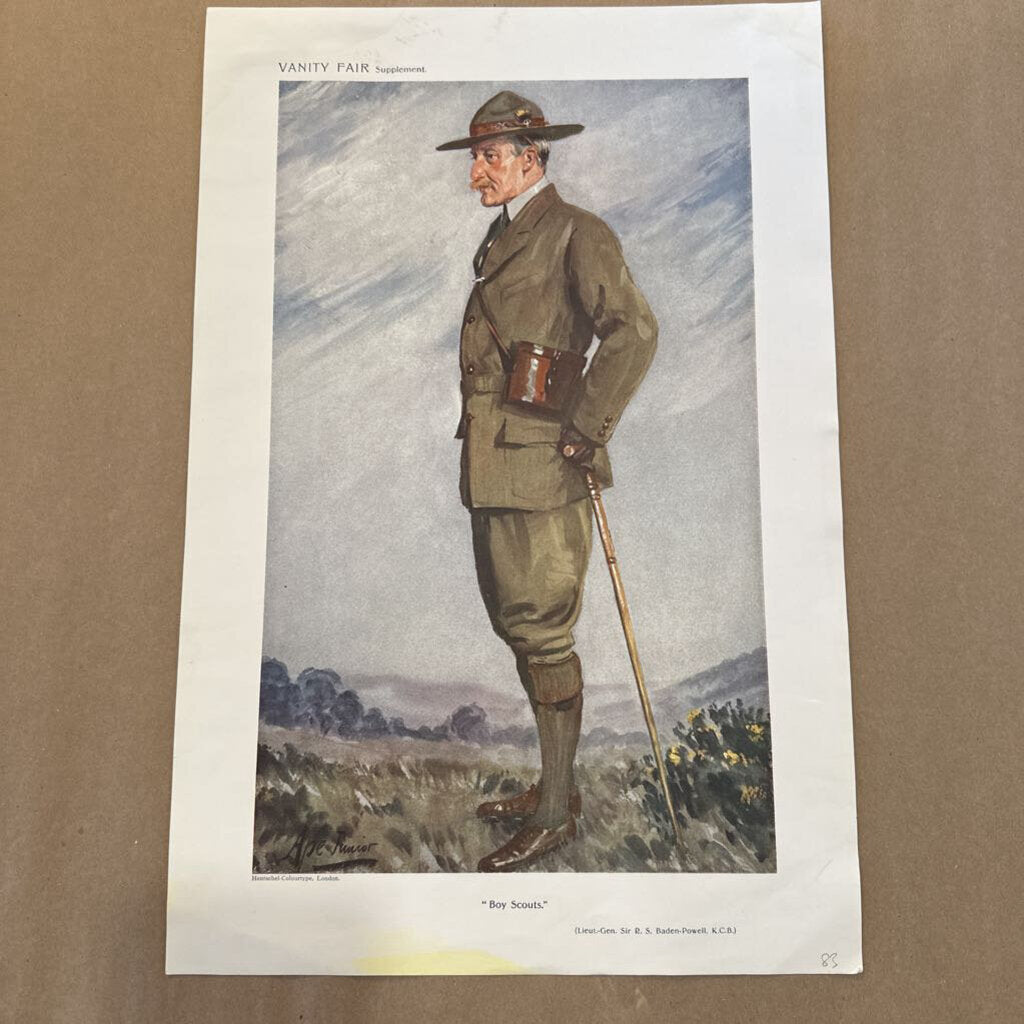 VANITY FAIR LATE 19TH/ EARLY 20 C PRINT