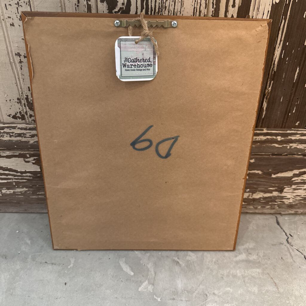 FRAMED AND MATTED FLORAL PRINT BY HOLLY VAN METER