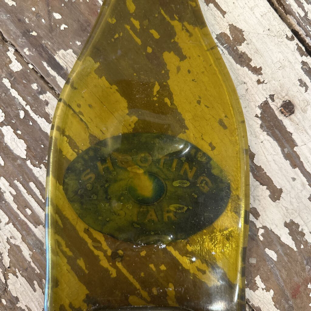 BOTTLE SHAPED GLASS WALL HANGING