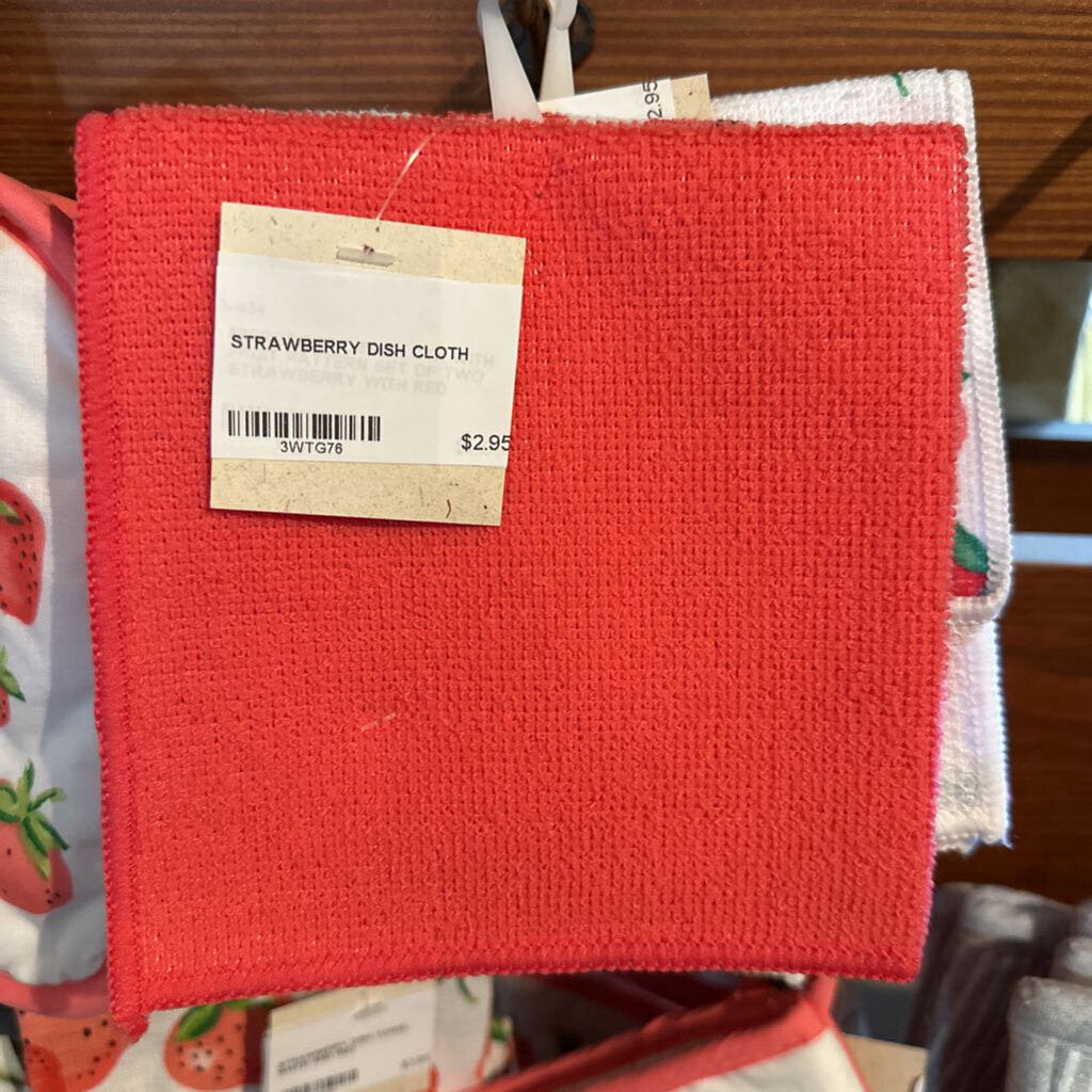 STRAWBERRY DISH CLOTH