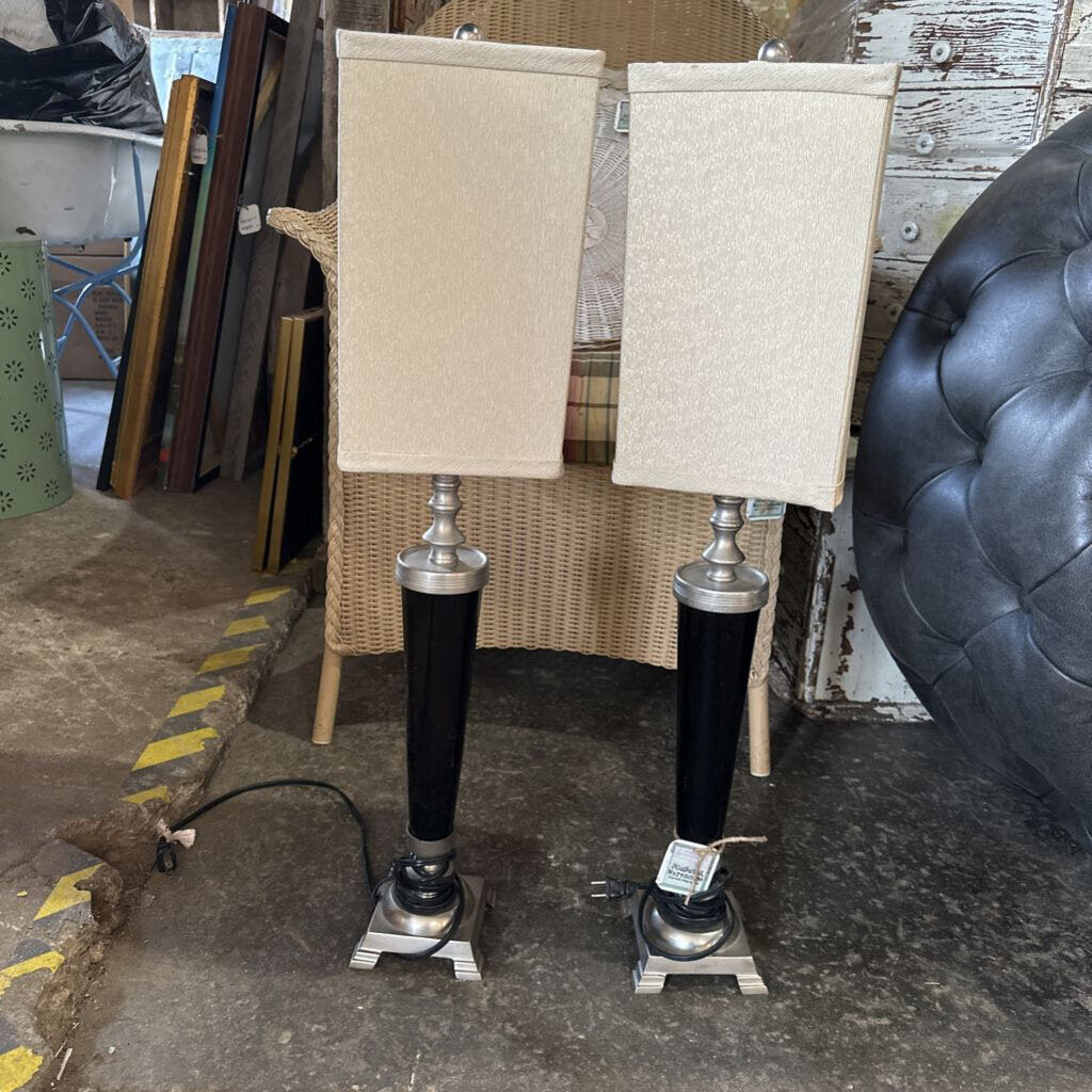 METAL AND BLACK LAMPS