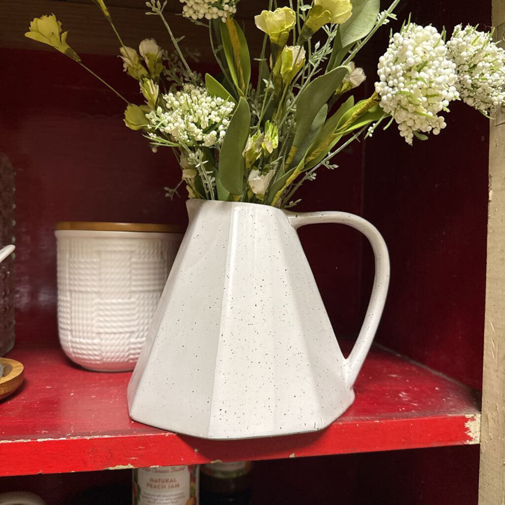 WHITE PITCHER