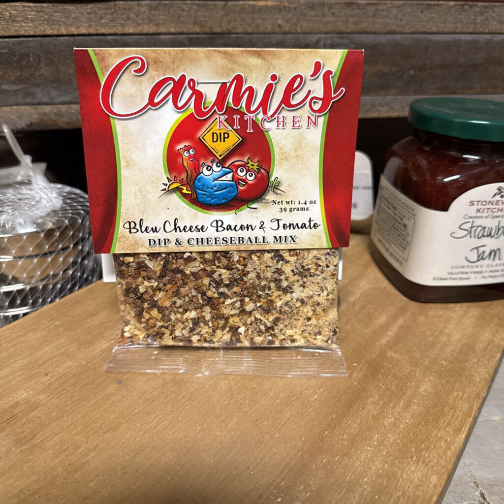 BLEU CHEESE BACON & TOMATO DIP AND CHEESEBALL MIX