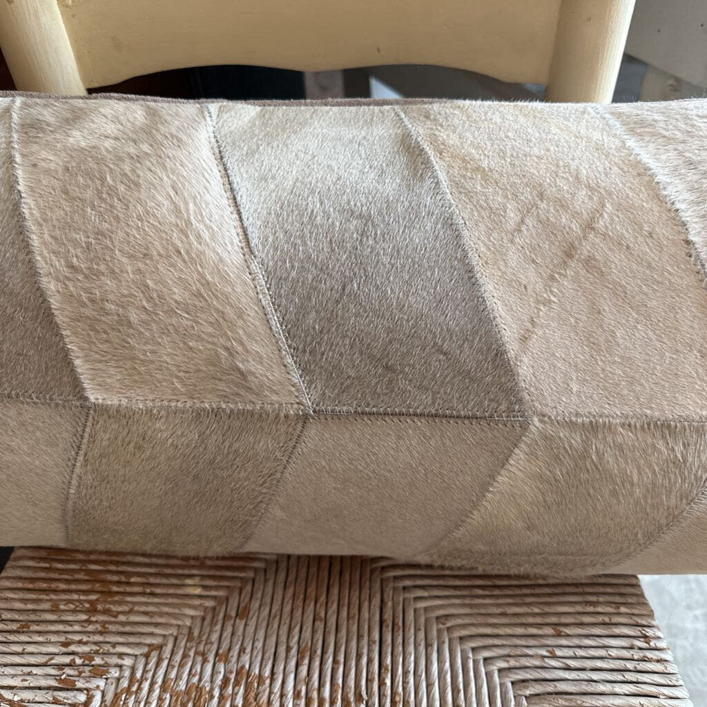 GENUINE LEATHER COWHIDE PILLOW