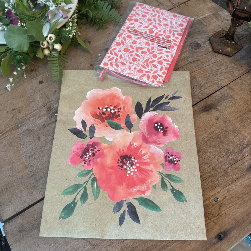 GIFT BAG SET WITH TISSUE PAPER AND CARD