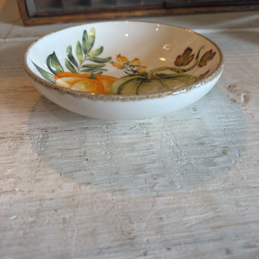 STONEWARE PUMPKIN BOWL