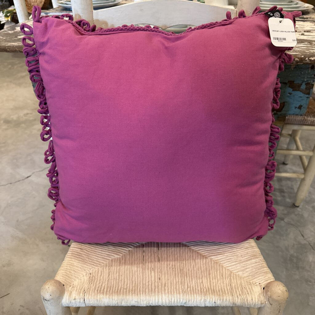 CROCHET-LOOK PILLOW