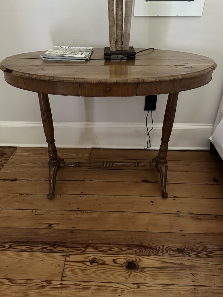 ITALIAN POLISHED OLIVEWOOD TABLE