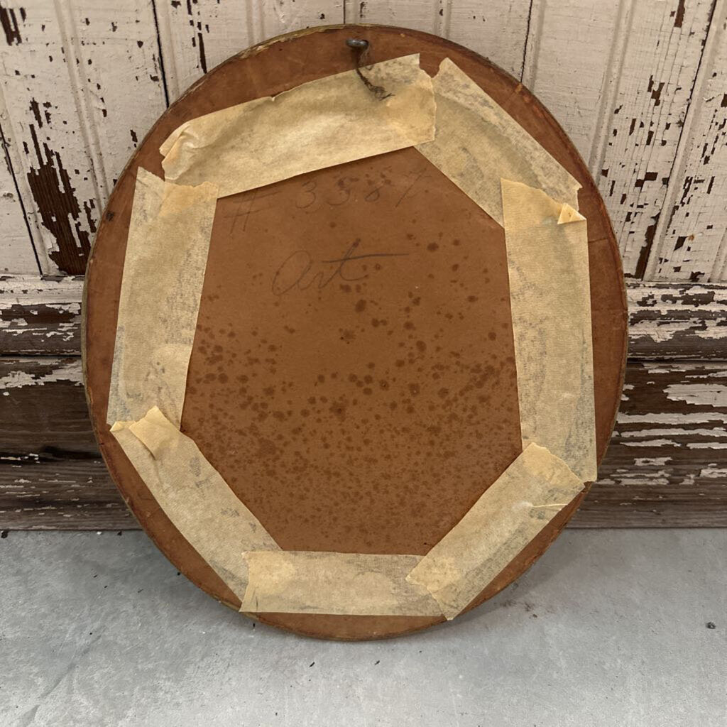 ANTIQUE OVAL PORTRAIT OF OPERA SINGER JENNY LIND