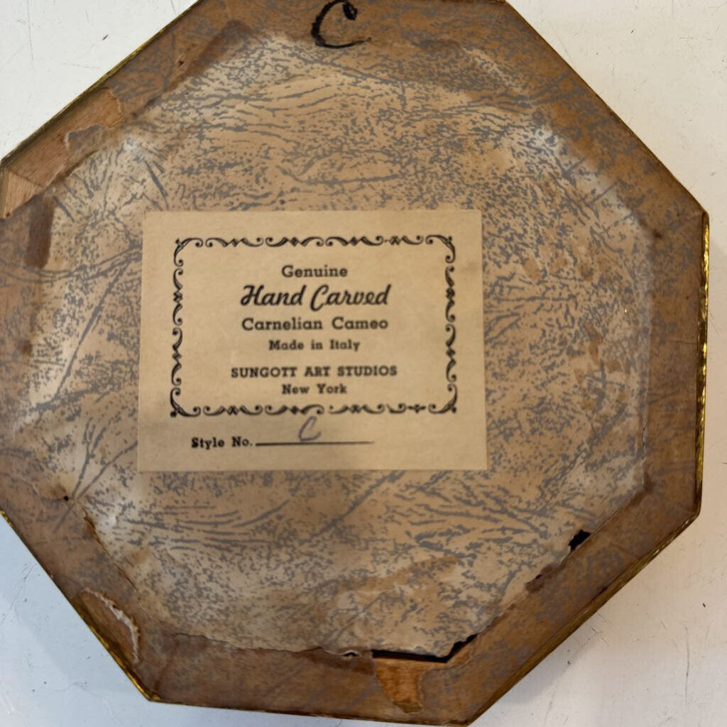 HAND CARVED CARMELIAN CAMEO