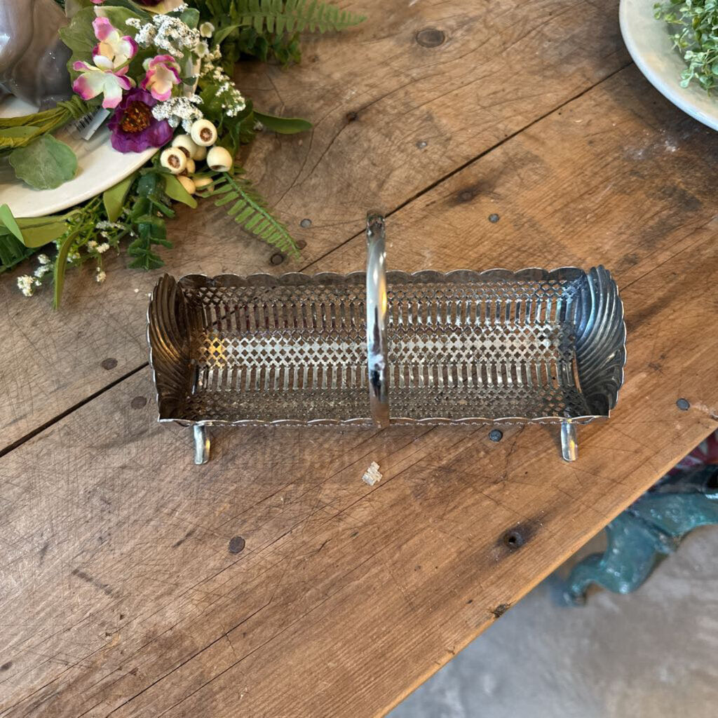 VINTAGE BISCUIT/CRACKER TRAY STAMPED F.B. ROGERS ENGLAND