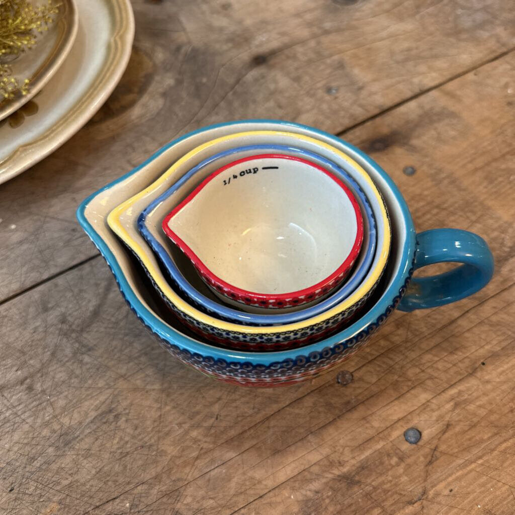 PIONEER WOMAN DAZZLING DAHLIAS MEASURING CUP SET