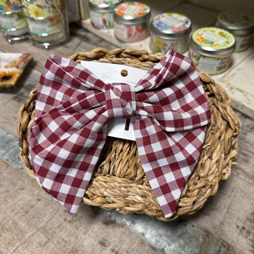 ALABAMA PLAID BOW