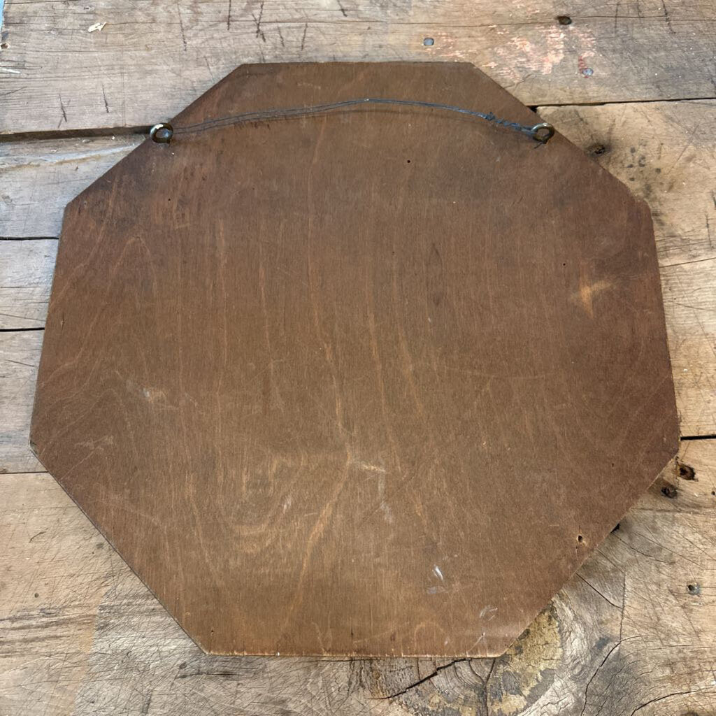 VINTAGE OCTAGONAL BEVELED MIRROR