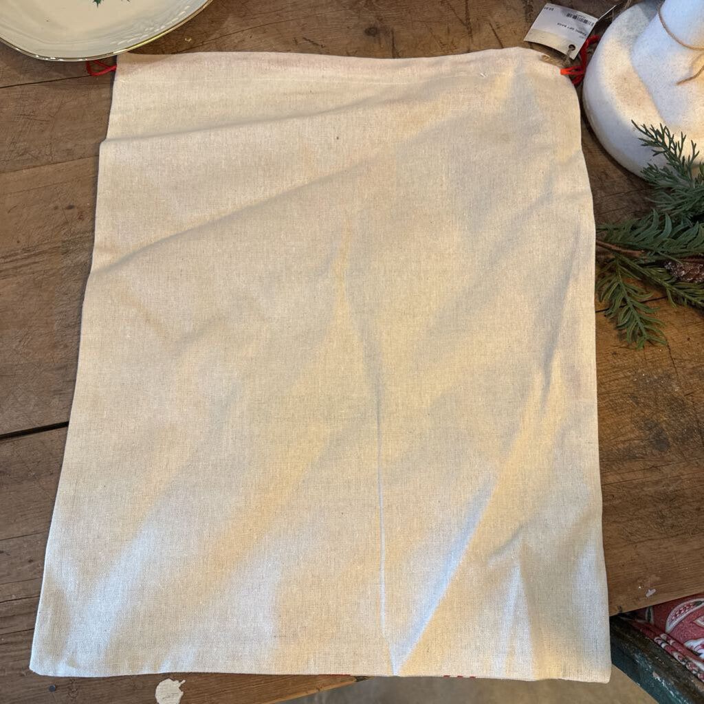 FABRIC GIFT BAG WITH DRAWSTRING TOP