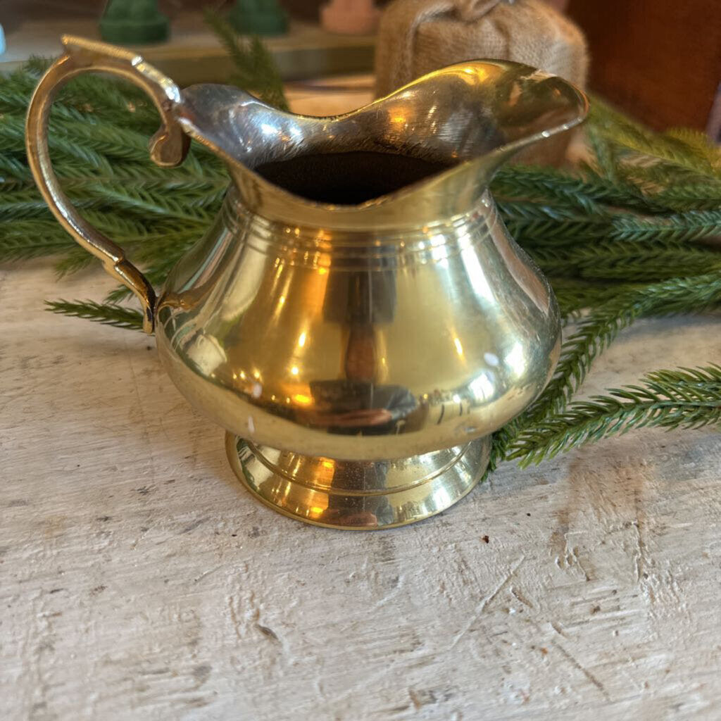 VINTAGE BRASS CREAMER