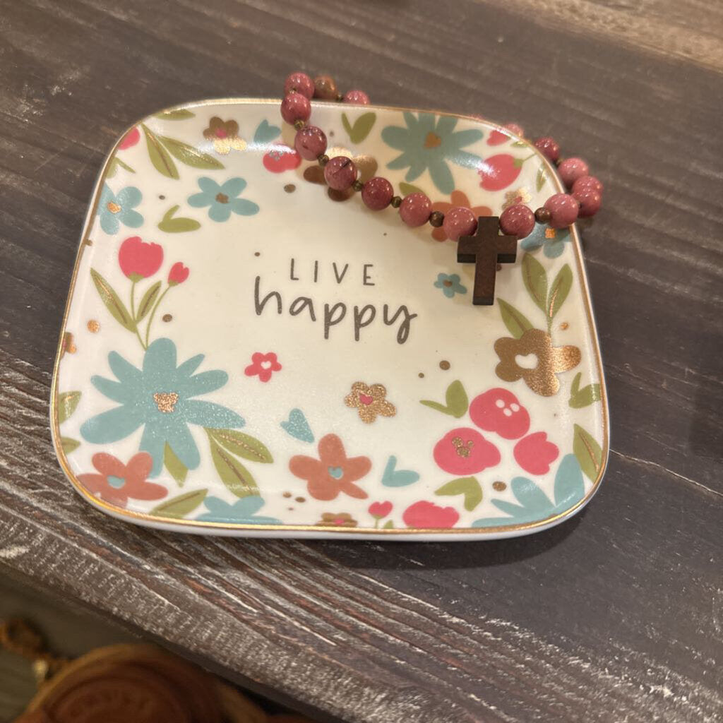 LIVE HAPPY TRINKET TRAY