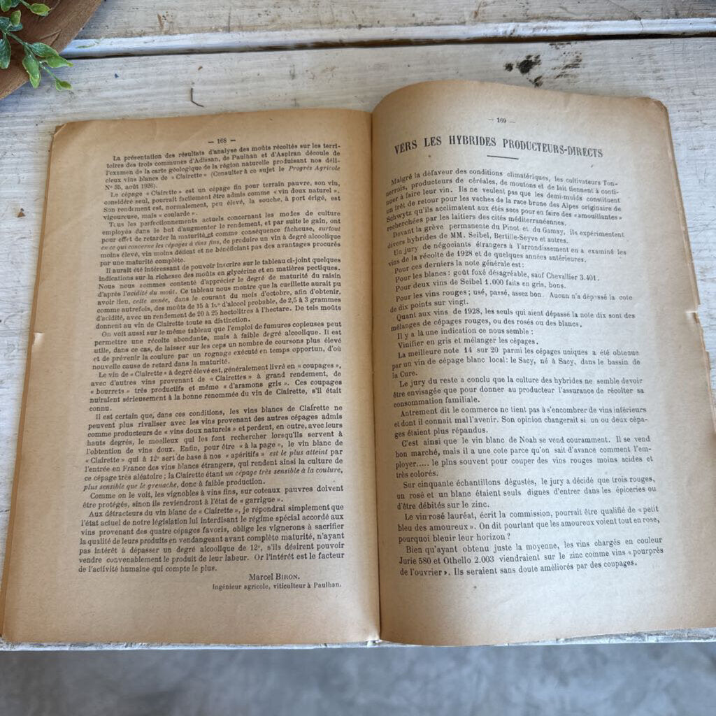 FRENCH AGRICULTURAL JOURNAL, "LE PROGRES AGRICOLE ET VITICOLE"