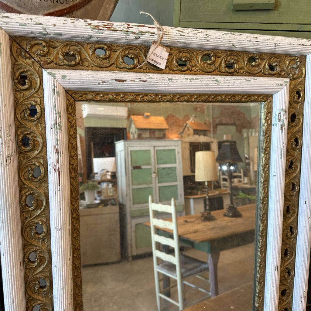 WOOD AND METAL MIRROR