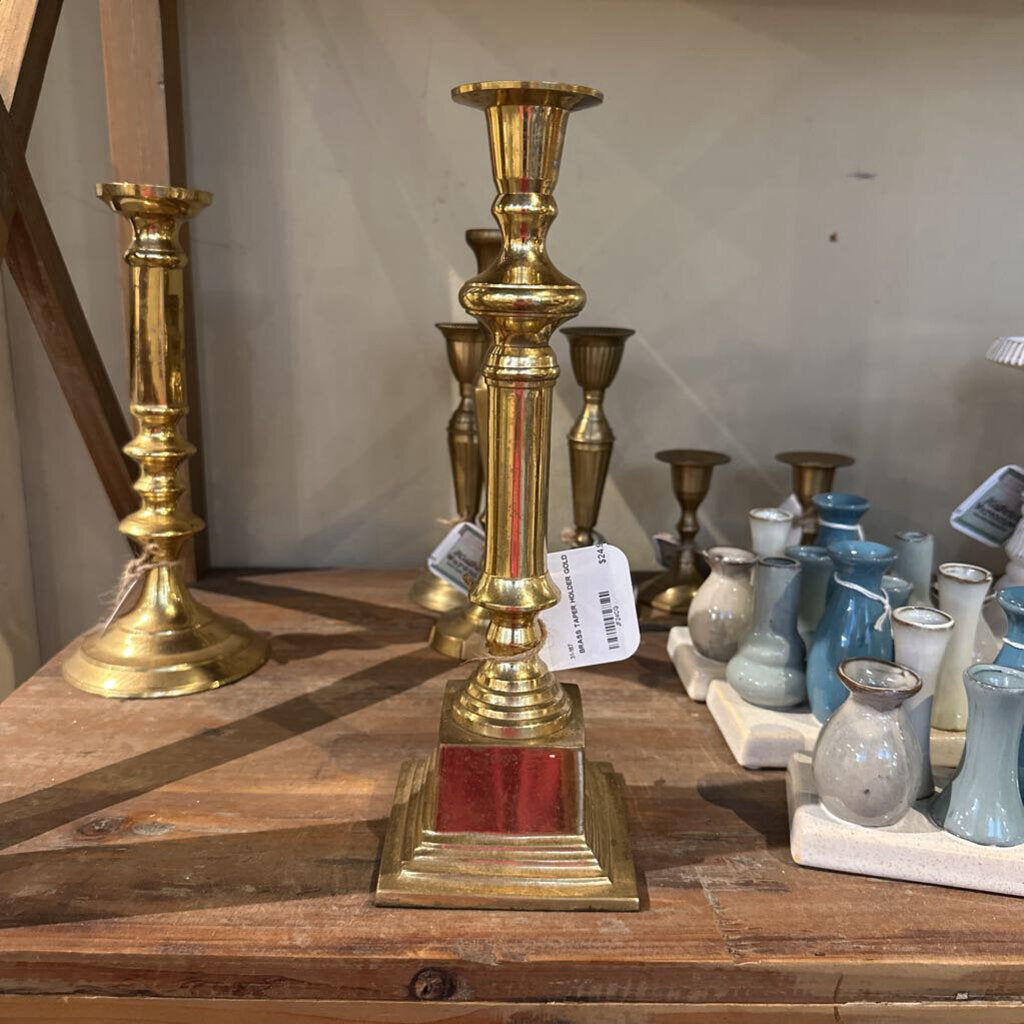 BRASS TAPER HOLDER