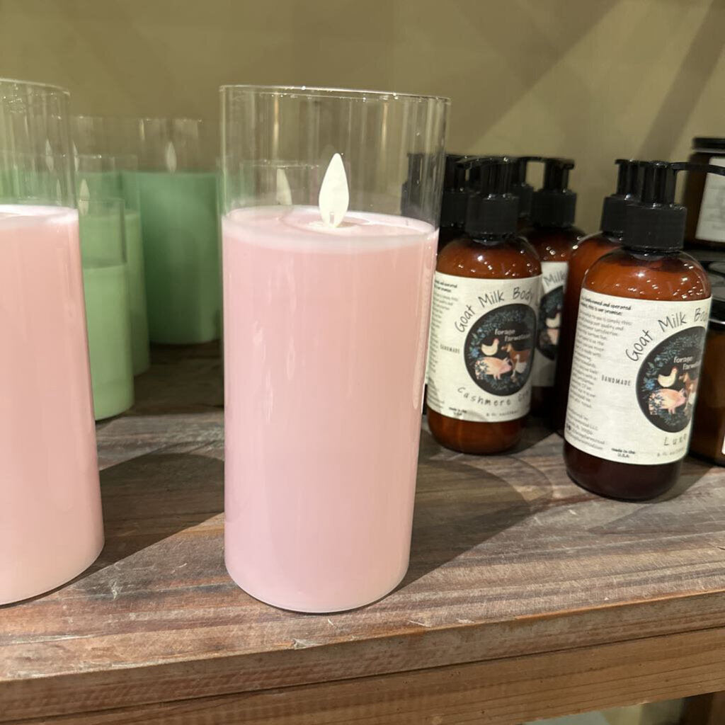 MOVING FLAME PILLAR CANDLE