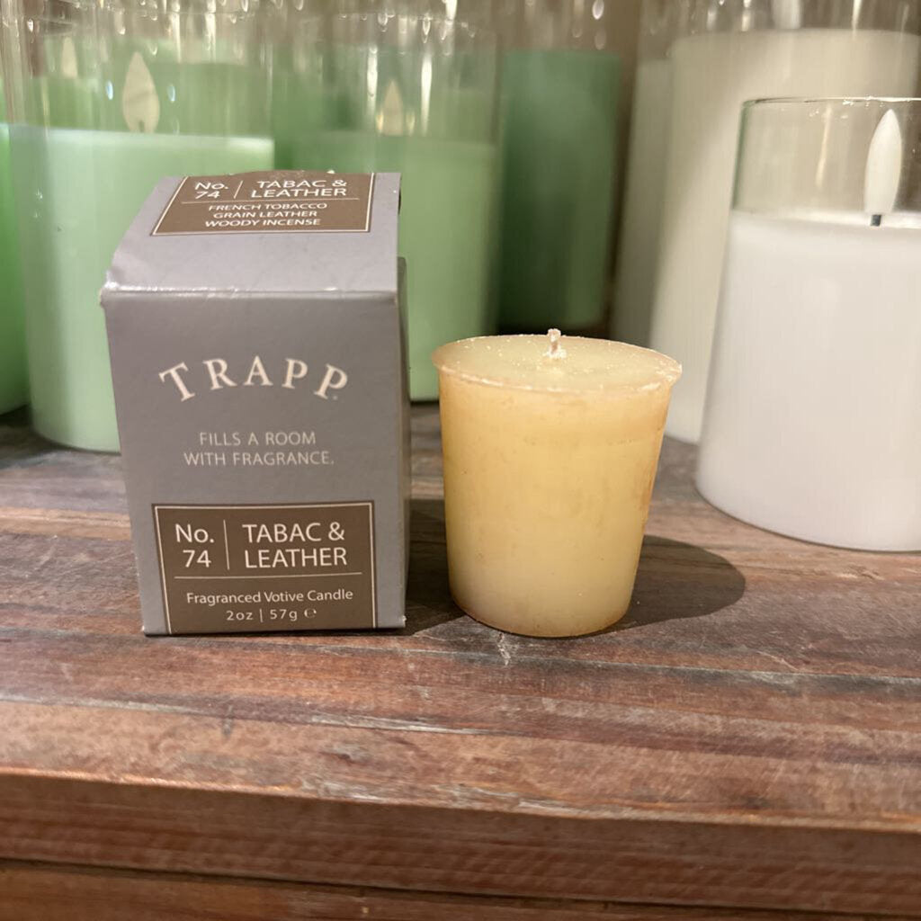 TABAC & LEATHER FRAGRANCED VOTIVE CANDLE