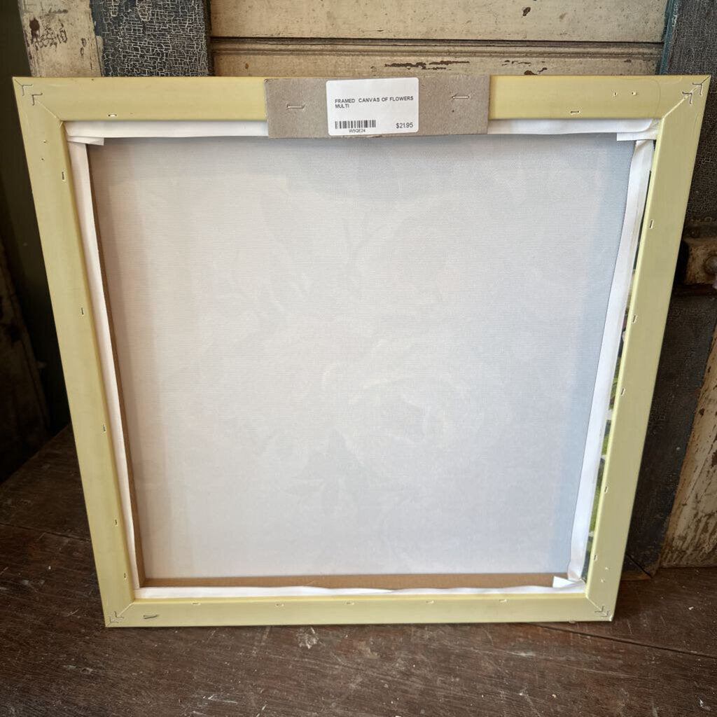 FRAMED CANVAS OF FLOWERS