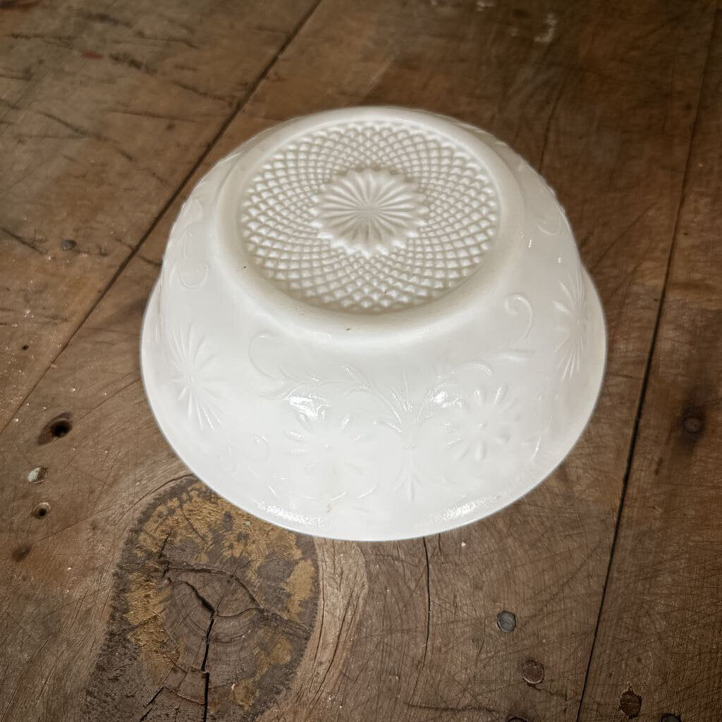 MILK GLASS BOWL