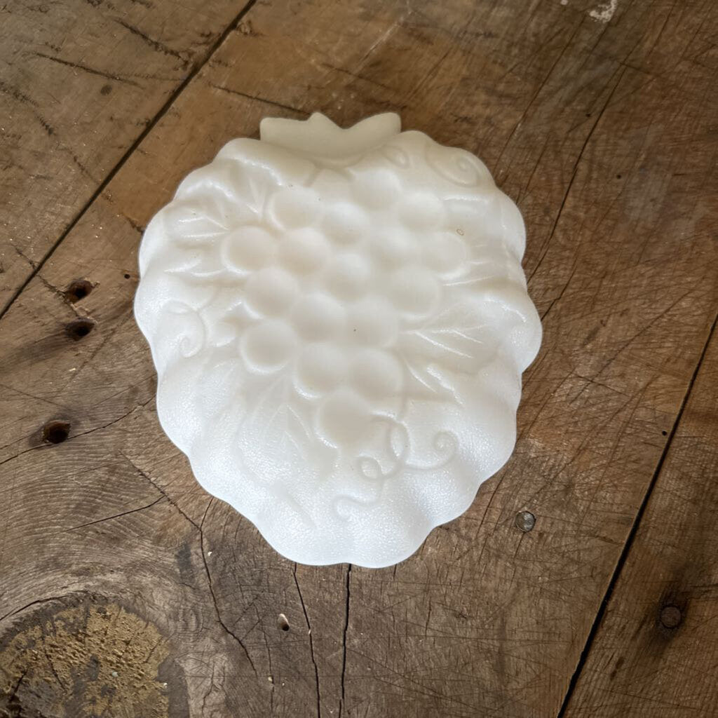 HAZEL ATLAS MILK GLASS GRAPE BOWL