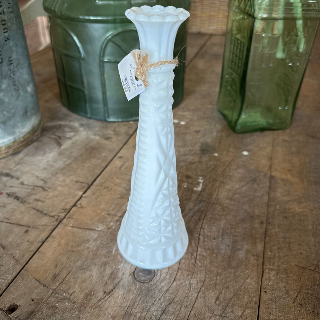 MILK GLASS BUD VASE