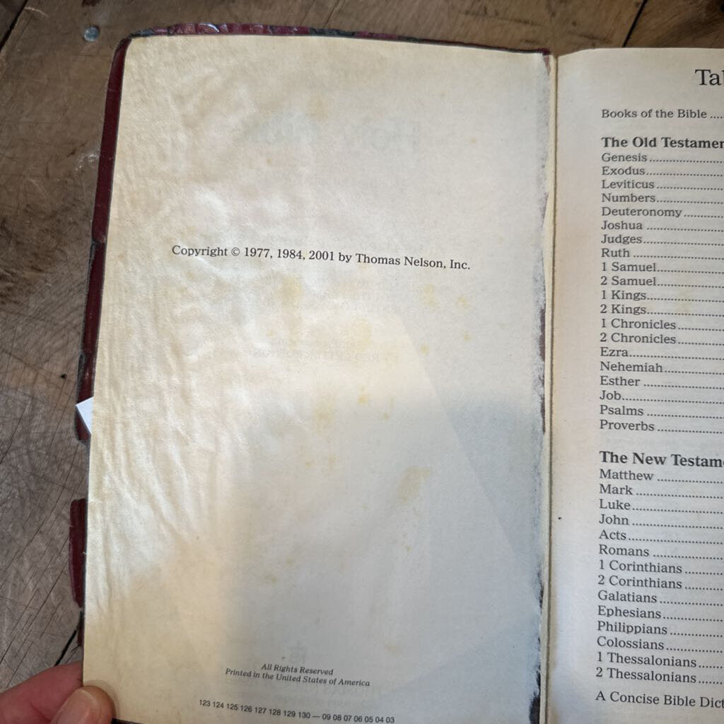 KING JAMES RED LETTER EDITION BIBLE