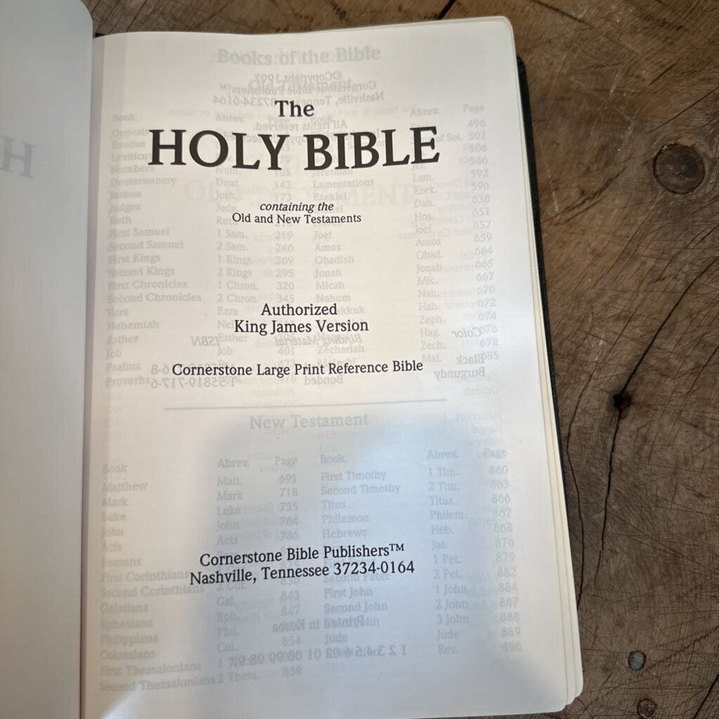 KING JAMES RED LETTER EDITION REFERENCE BIBLE