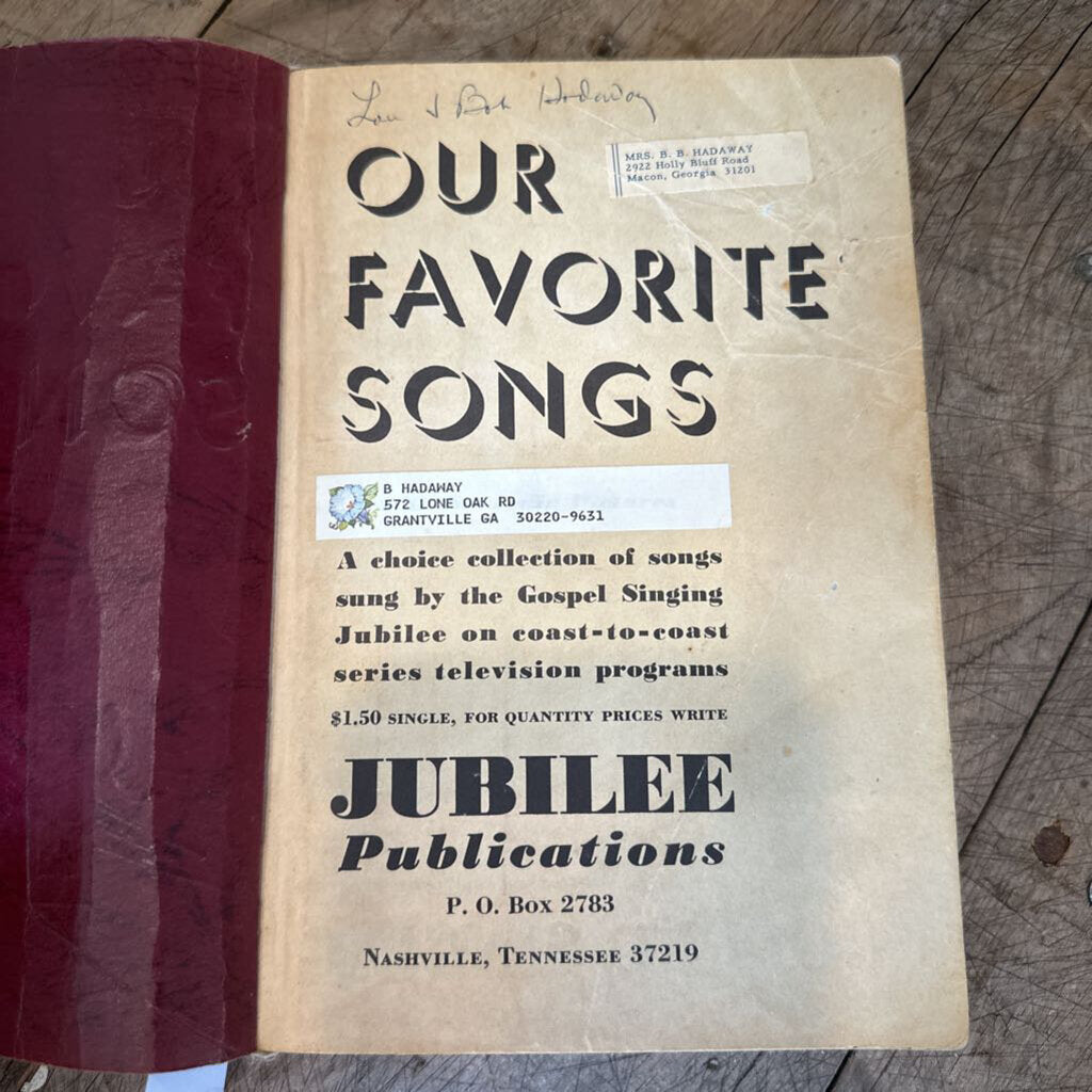 OUR FAVORITE SONGS HYMNAL