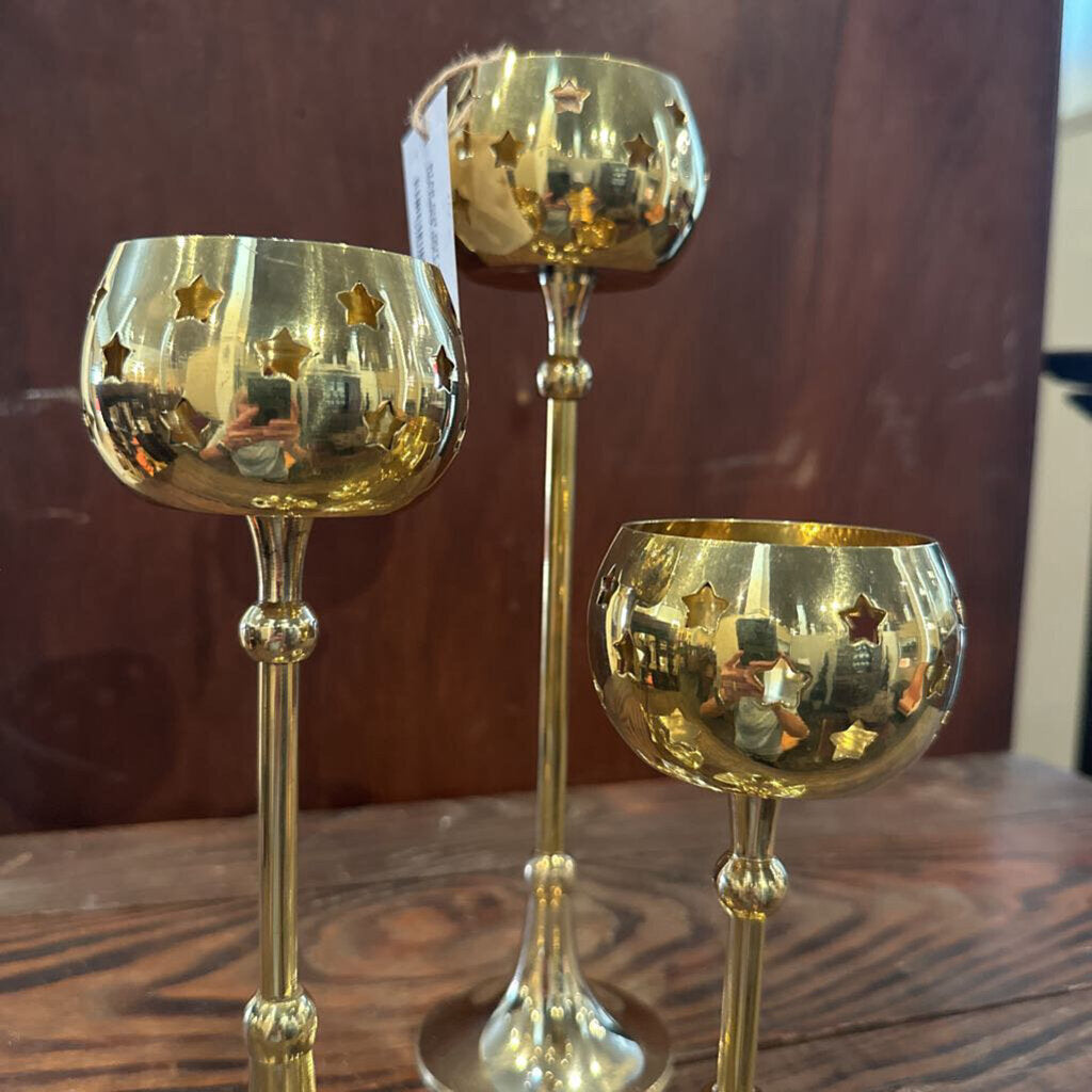 STAR CUT OUT CANDLE HOLDERS