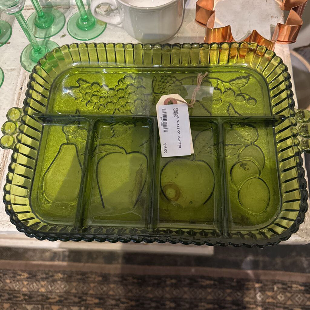 INDIANA GLASS CO. PLATTER