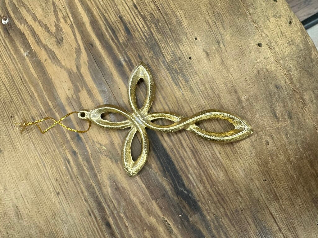 METAL CROSS ORNAMENT
