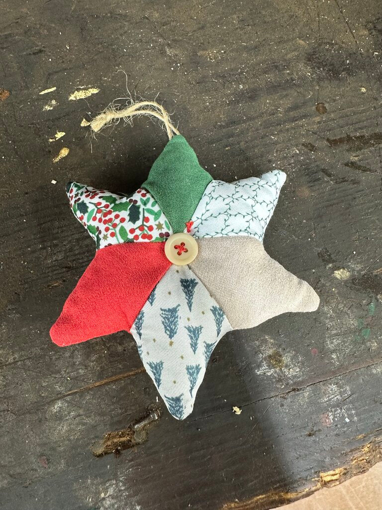 FABRIC STAR ORNAMENT