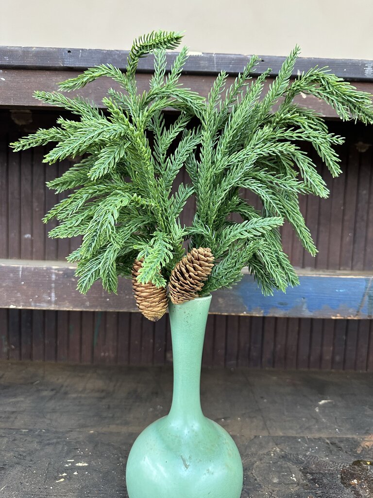 PINE STEM WITH PINECONE