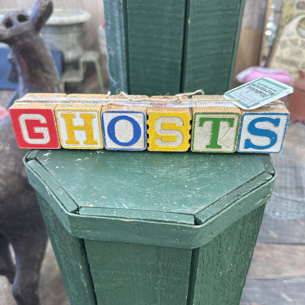 "GHOSTS" WOODEN BLOCKS