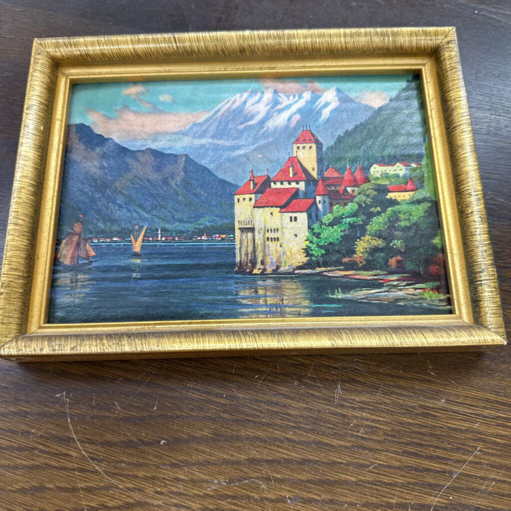 CHILLON CASTLE FRAMED PRINT