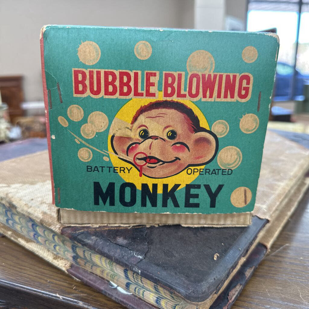 BUBBLE BLOWING MONKEY IN ORIGINAL BOX