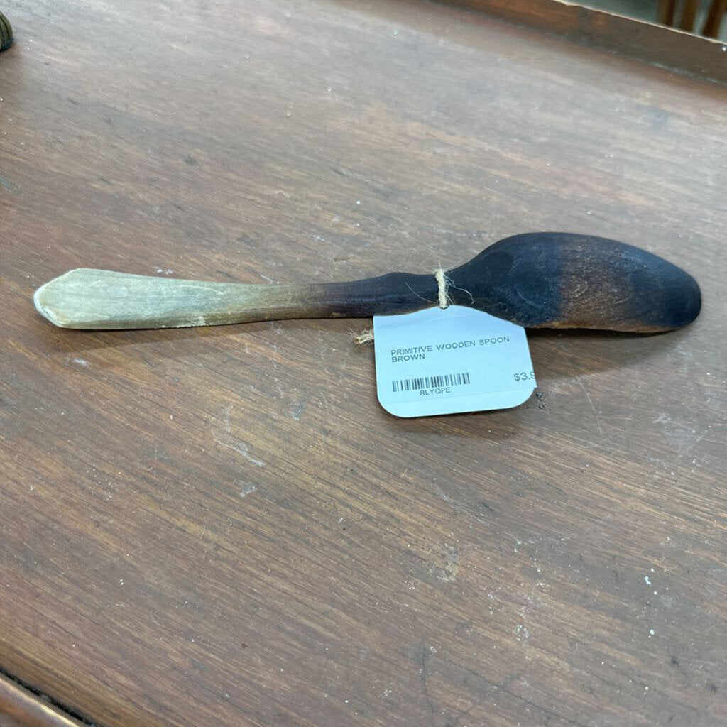 PRIMITIVE WOODEN SPOON