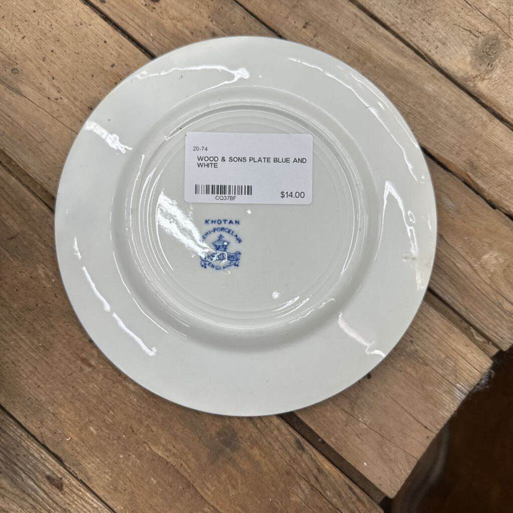 WOOD & SONS PLATE