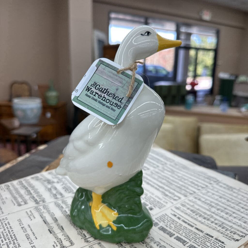 CERAMIC DUCK FIGURINE