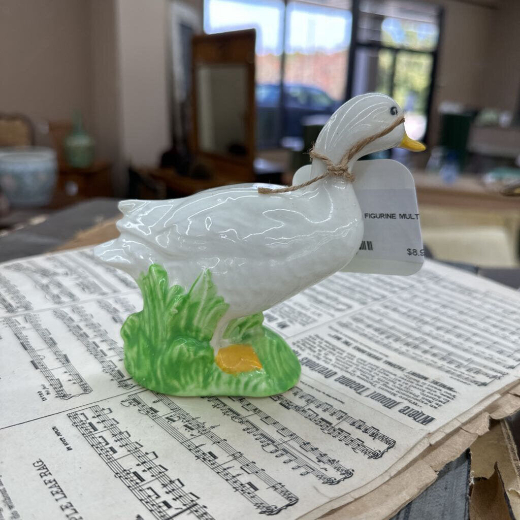 CERAMIC DUCK FIGURINE