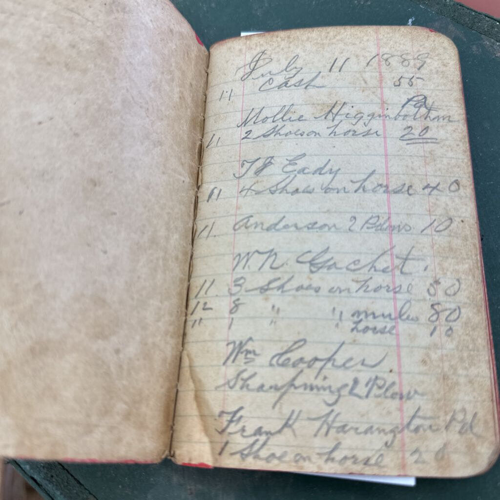 HAND WRITTEN LEDGER DATED1889