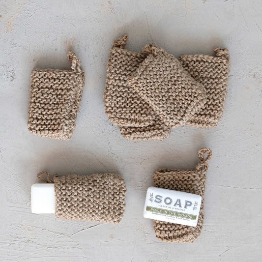 JUTE CROCHETED SOAP HOLDER