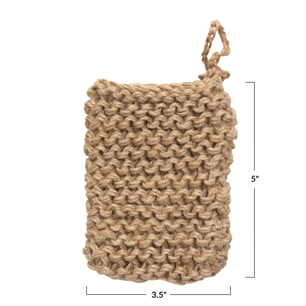 JUTE CROCHETED SOAP HOLDER